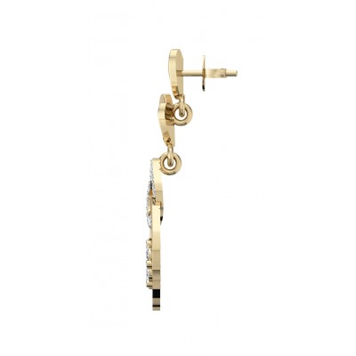 Valentine Diamond Heart Danglers